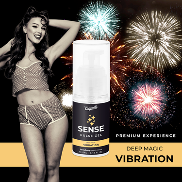 Vibratore Liquido COQUETTE SENSE PULSE Gel con Riscaldamento e Vibrazione